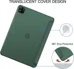 Ovitek JETech za iPad Pro 11" – prozoren/Fog Blue - slika 4