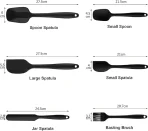 Set Silikonskih Lopatic, 6 Kosov, Odporne na Toploto, Non-Stick - slika 4