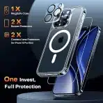 TAURI MagSafe ovitek za iPhone 15 Pro Max + zaščita - slika 2