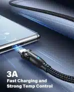 AUFU USB-C kabel z 180° kotno zasnovo, 3,1A hitro polnjenje - slika 3