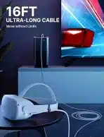 JSAUX 5m Link kabel za Oculus Quest 2 in Steam VR PC - slika 5