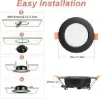 Yafido zatemnjeni vgradni reflektor, 6000K, 5W LED, 500lm - 2kosa - slika 4