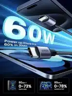 UGREEN USB C v USB C polnilni kabel 60 W 50 cm - slika 4