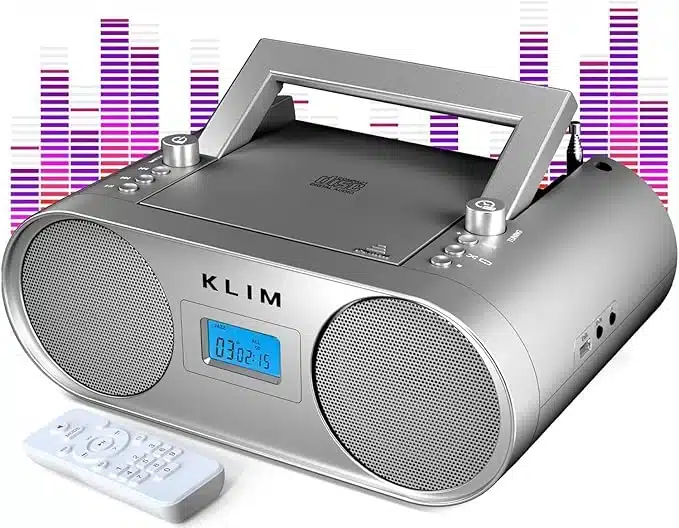 71Xr30IykoL._AC_SX679_ Prenosni KLIM Boombox B4 CD Predvajalnik z AM/FM Radiem in Bluetoothom - slika 1