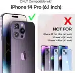 TAURI prozoren ovitek za iPhone 14 Pro – zaščita in eleganca - slika 5