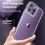 TAURI prozoren ovitek za iPhone 14 Pro – zaščita in eleganca - slika 2