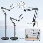 NZQXJXZ 3-v-1 lupa z LED lučjo, stojalom in 10X povečavo - slika 7