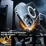 TAURI MagSafe ovitek za iPhone 15 Pro Max + zaščita - slika 3