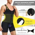 Junlan Shapewear moška enodelna spodnja majica za oblikovanje telesa - slika 6
