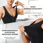 Junlan Shapewear moška enodelna spodnja majica za oblikovanje telesa - slika 5