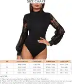 Ženski bodi z dolgimi rokavi in mrežastimi detajli, XL - slika 3