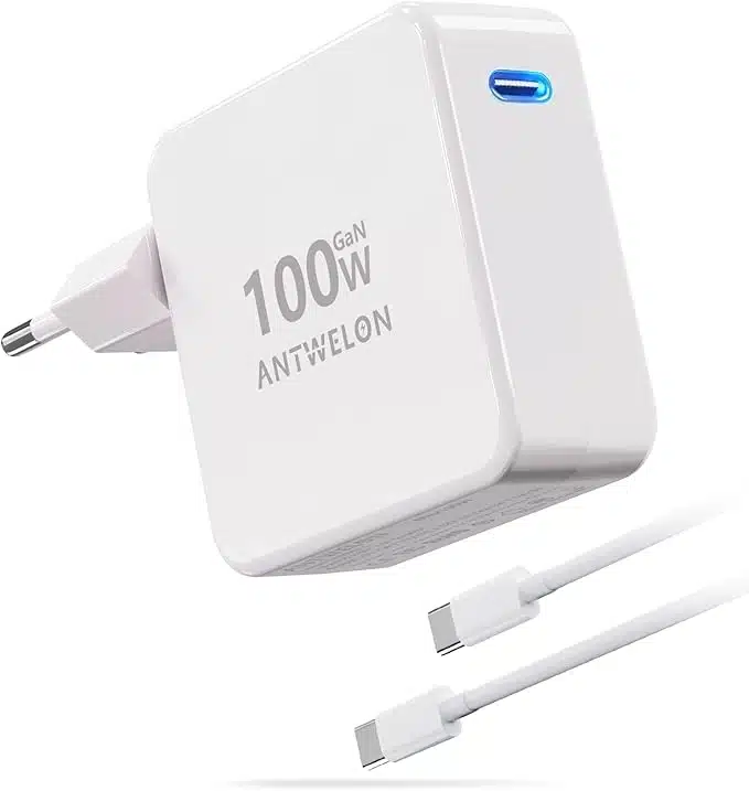 zadkos51rTxj8mPpL._AC_SX679_ ANTWELON 100W USB C GaN polnilec za MacBook, iPhone, Samsung - slika 1