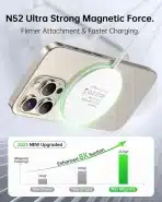 AMSKY 15W brezžični polnilec MagSafe z adapterjem - slika 5