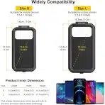 iMESTOU Vodoodporno Motociklistično Držalo 5,5"- 6,8" - slika 7