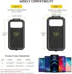 iMESTOU Vodoodporno držalo za telefon  3.5" - 6.1" z zaščito pred krajo - slika 5