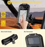 iMESTOU Vodoodporno držalo za telefon  3.5" - 6.1" z zaščito pred krajo - slika 4