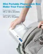 Kovček za zaklepanje telefona z uro, univerzalni varnostni - slika 5