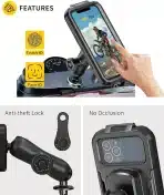 iMESTOU Vodoodporno Držalo za Telefon za Motor - slika 4