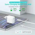 IFEART 30W USB-C polnilec s kablom 2 m, MacBook, iPad, iPhone - slika 4