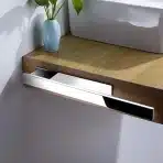 ZUNTO samolepilni nosilec za brisače, srebrna - slika 2