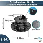 QUICK2FIX nastavljivi podstavki 75–195 mm – 12 kos - slika 5