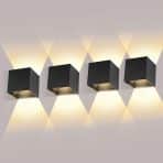 LEDMO 12 W LED stenske luči, IP65, nastavljiv kot, 4 kosi