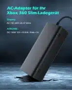 LEOFLA Napajalnik za Xbox 360 Slim - 135W - slika 2