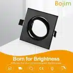Bojim LED Vgradne Svetilke GU10, 10x Črn Okvir, Gibljive - slika 2