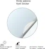 Set 4 nalepk zasilni izhod levo – PVC, 29 × 13 cm - slika 4