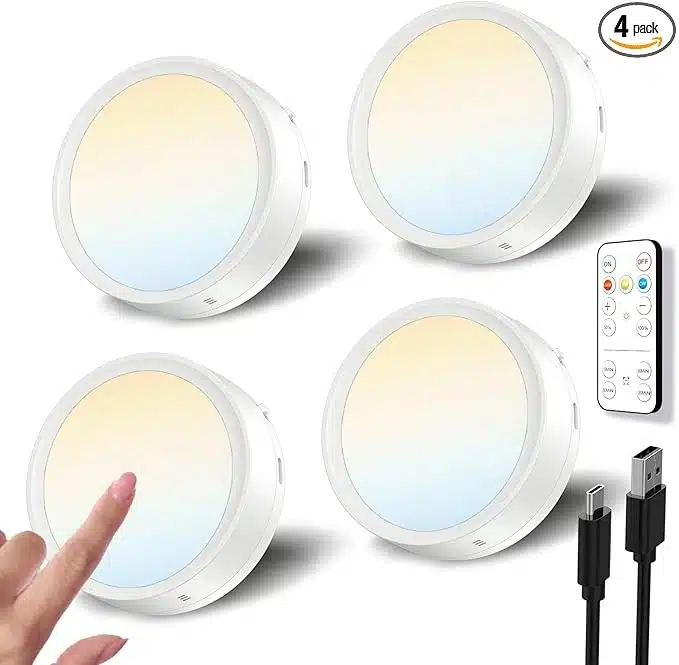 zadnjikos61S0S6mSnXL._AC_SX679_PIbundle-4,TopRight,0,0_SH20_ USB LED svetilke z daljinskim upravljalnikom, 4 pakiranje - slika 1