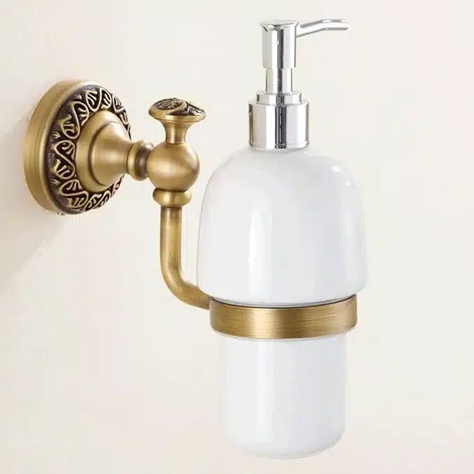 zadnjikos61+SPsdZ+SL._AC_SX679_ Weare Home antique držalo za tekoče milo – bronasta barva, retro stil - slika 1