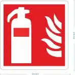 Set 4 nalepk gasilni aparat – PVC, 14,5 × 14,5 cm - slika 3