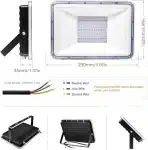 100 W RGB LED Svetilka z Daljinskim Upravljalnikom, 10000 lm - slika 5