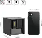 K-Bright 12W Zunanja LED Stenska Luč IP65, Siva - slika 3