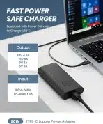 90W USB C napajalnik za Dell XPS, Latitude, Precision - slika 8