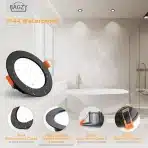BAGZY LED Vgradna Svetilka, 180mm, 4000K, 18W, IP44, Črna - slika 5