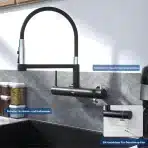 Stenska kuhinjska pipa DETBOM s 3/4" priključkom za pomivalni/pralni stroj - slika 5