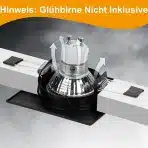 Bojim LED Vgradne Svetilke GU10, 10x Črn Okvir, Gibljive - slika 4