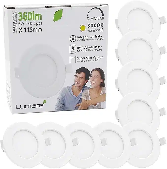 zadnjikos71SjXGhJ1jL._AC_SX679_ Lumare 6W LED Zatemnljiv Recesijski Reflektor, Set 9 Kosov - slika 1