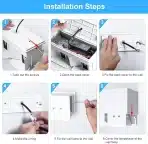 Kingwen 20 W LED Stenska Svetilka, 3000 K, IP65 Vodoodporna - slika 6