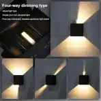 LEDMO 20 W LED Stenska Luč za Zunanjo in Notranjo Uporabo - 2 Kos - slika 3
