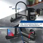 Stenska kuhinjska pipa DETBOM s 3/4" priključkom za pomivalni/pralni stroj - slika 2