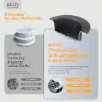 BAGZY LED Vgradna Svetilka, 180mm, 4000K, 18W, IP44, Črna - slika 3