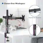 Dvojni nosilec za monitorje BONTEC (13"-27") z VESA podporo - slika 5
