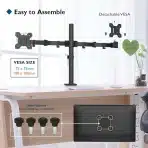 Dvojni nosilec za monitorje BONTEC (13"-27") z VESA podporo - slika 4