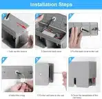 Kingwen LED stenska svetilka 20 W, IP65, za zunanjo in notranjo uporabo - slika 5