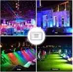 100 W RGB LED Svetilka z Daljinskim Upravljalnikom, 10000 lm - slika 3