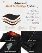 HILLSLTR Ženski grelni brezrokavnik velikost S – 8 grelnih con, 12000 mAh baterija - slika 2