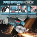 Mini kotni brusilnik WingFly, dve bateriji - slika 6