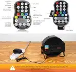 UKing LED Baterijski reflektor, RGB - slika 3